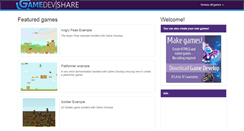 Desktop Screenshot of gamedevshare.com