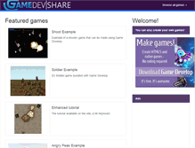 Tablet Screenshot of gamedevshare.com